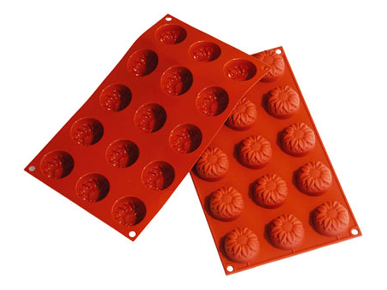 Moule silicone Silicon Flex - 15 tournesols Ø 4,4 cm - 30 x 17,5 cm - Silikomart