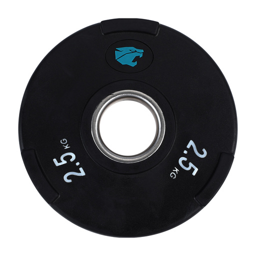 Set De 2 Discos De Goma 3 Asas 50mm De 2.5kg Unidad