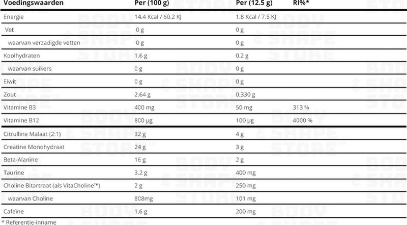 Applied Nutrition ABE Ultimate Pre Workout 375 g Blue Raspberry Smaakservings