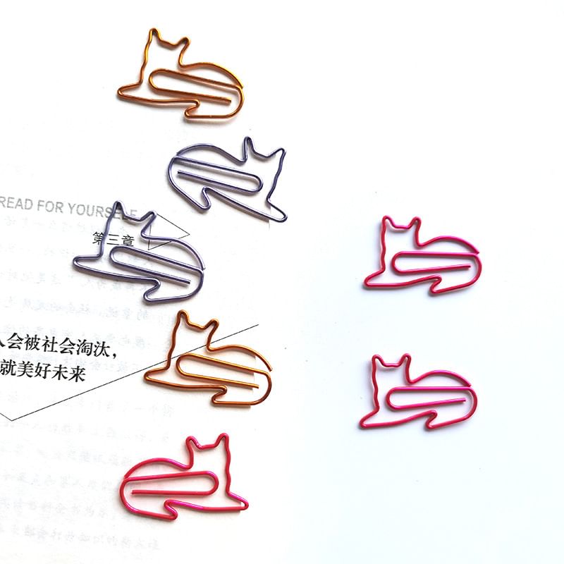 WarmFire - Set van 20: Kattenpaperclip