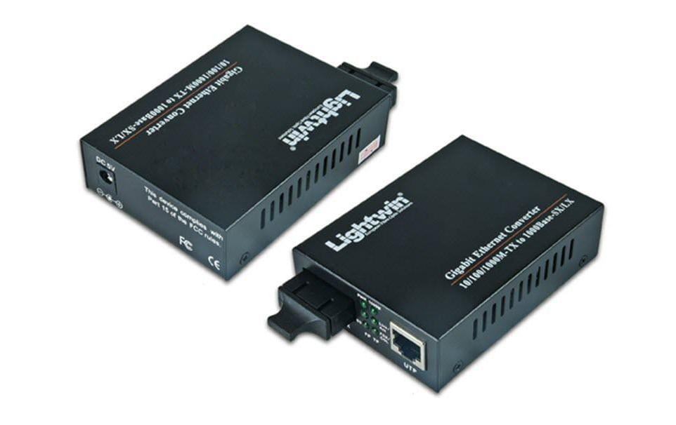 Medienkonverter LWC 10/100/1000 MM-2 SC<br>Medienkonverter mit SC-Stecker