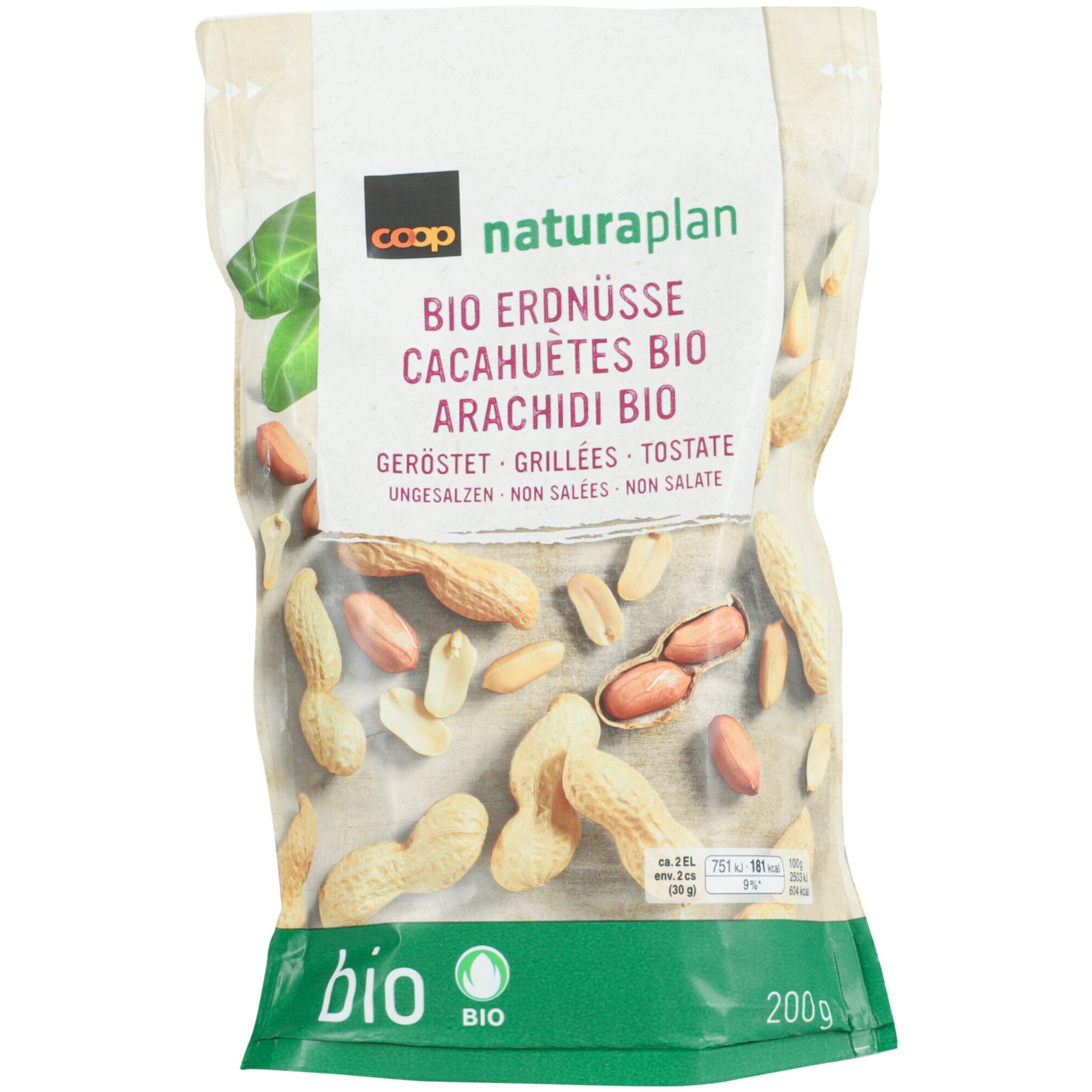 Naturaplan Bio Erdnüsse geröstet ungesalzen