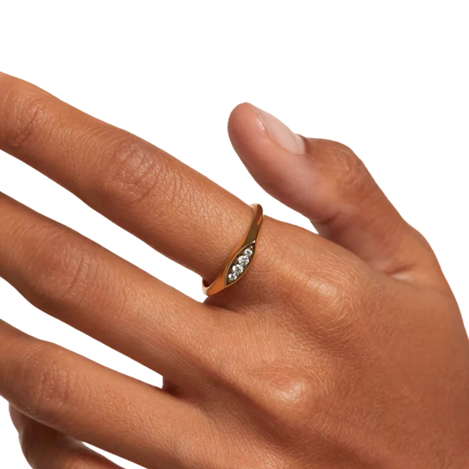 PDPAOLA Gala Stamp Ring 18 kt. Forgyldt Sølv AN01-A52
