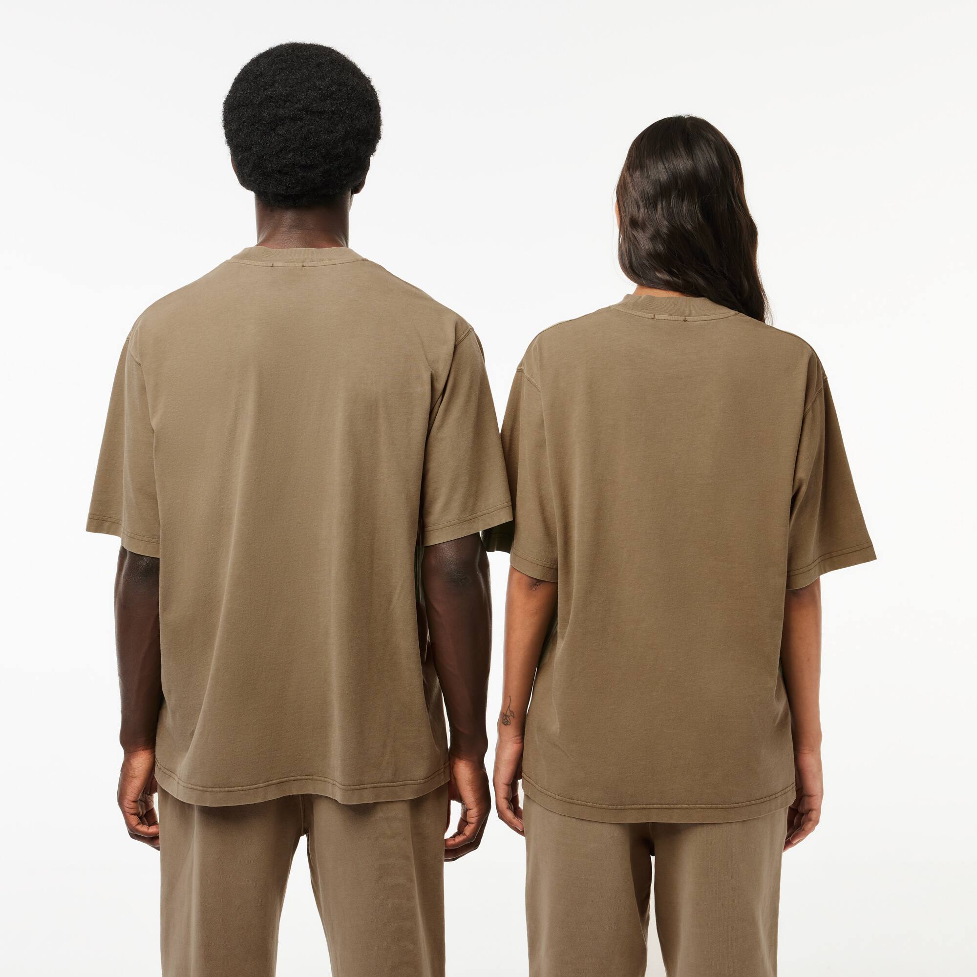 T-Shirt aus Baumwolljersey T-Shirts - Grün - Lacoste - Unisex