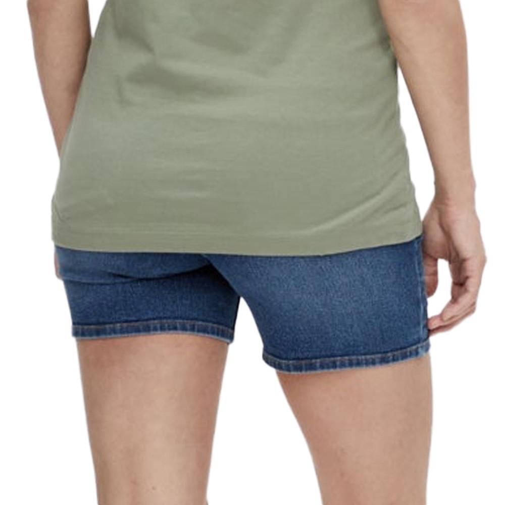 Mamalicious Short de Grossesse en Jean Bleu Femme Mamalicious Lamy