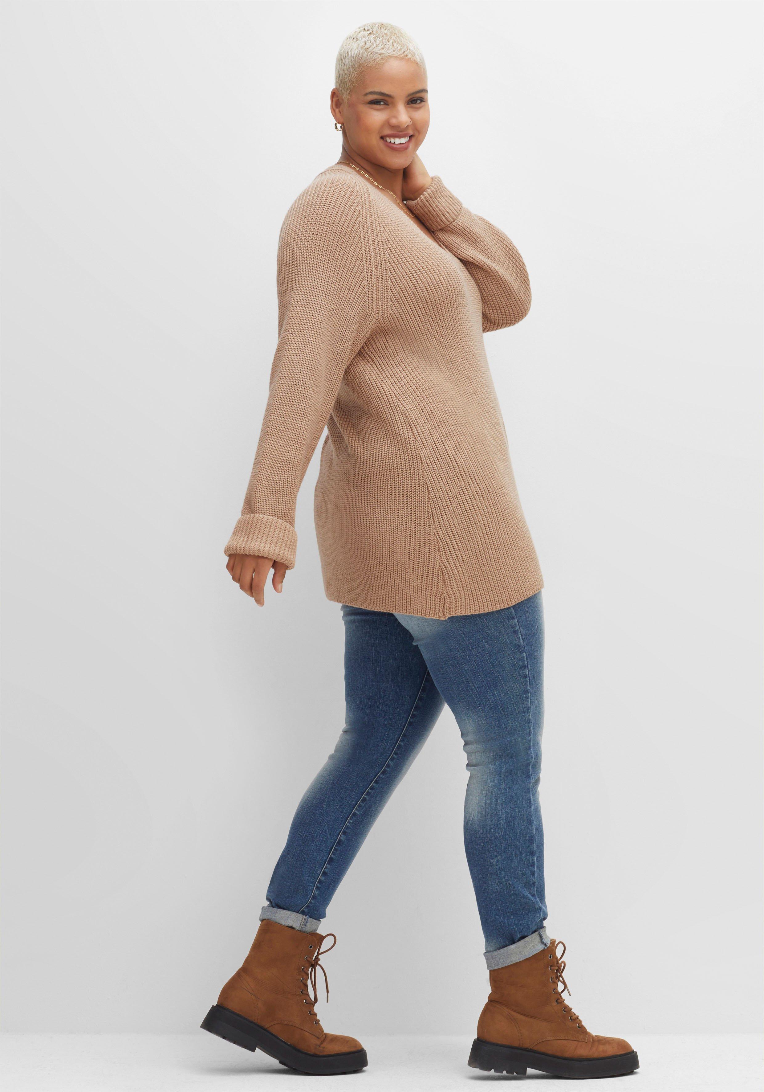 Pullover mit Kaschmir, in leichter A-Linie