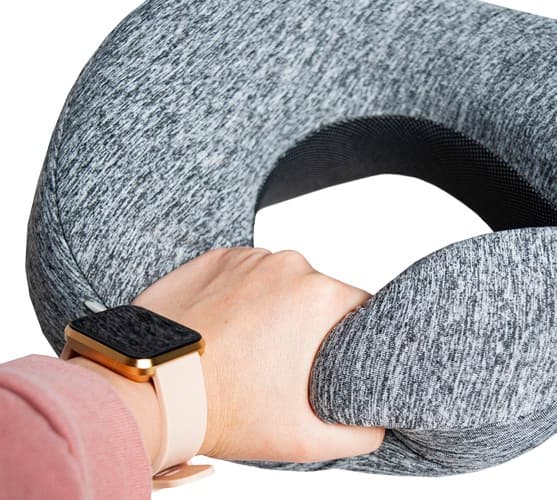 Memory Foam reisepute | 3D nakkepute | Sett med øyemaske og ørepropper