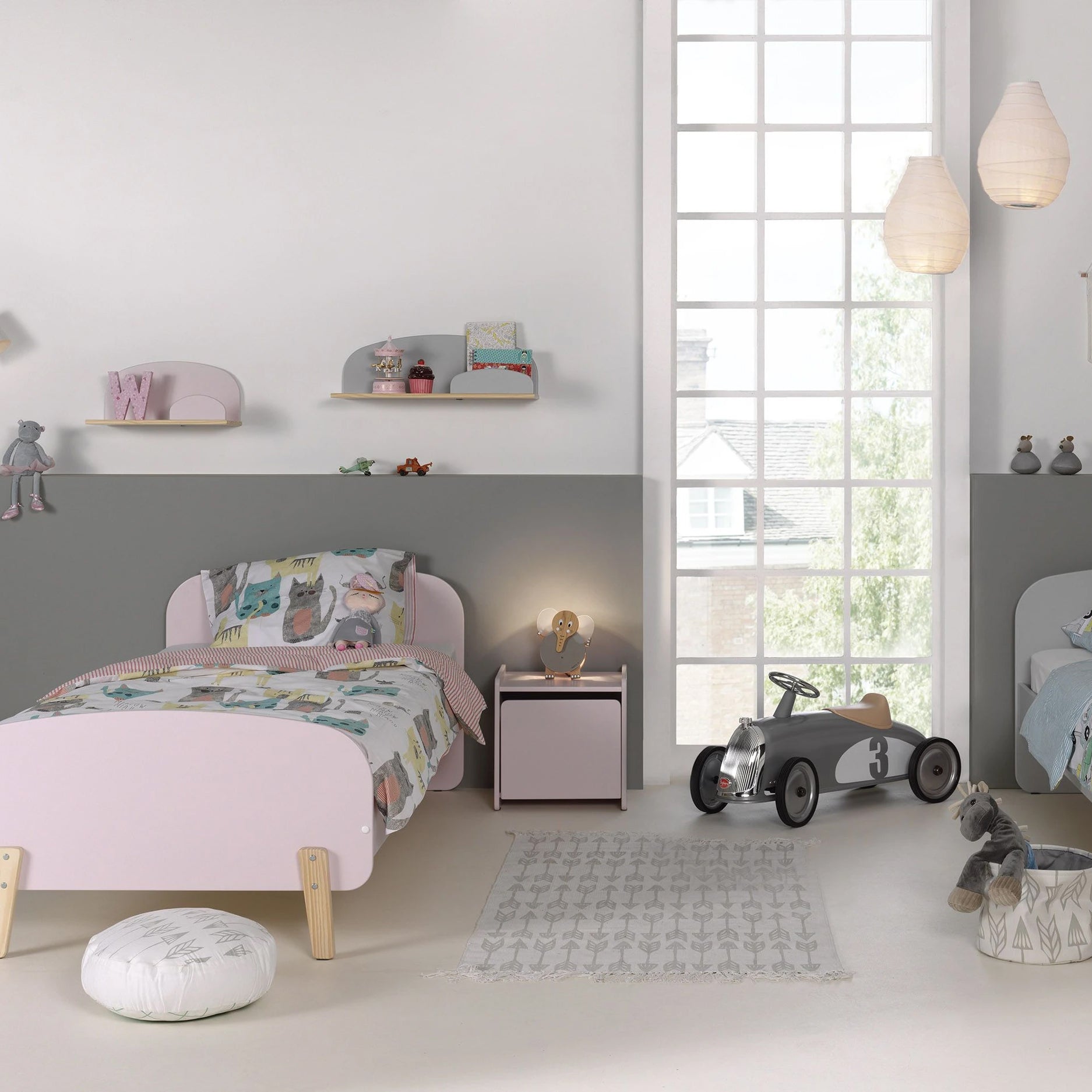 Vipack Kiddy Nachtkastje - Oudroze