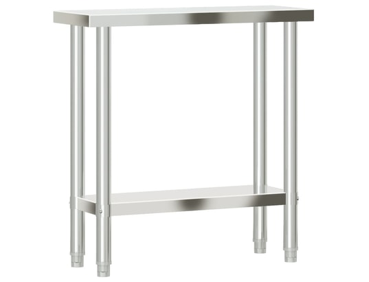 VIDAXL - Mobilier de cuisine Table de travail de cuisine 82,5x30x85 cm acier inoxydable