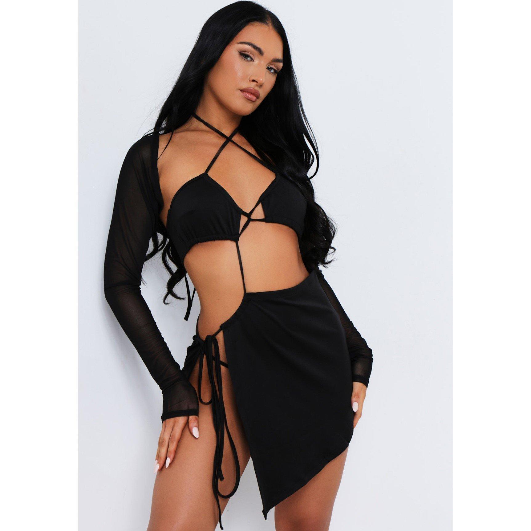 Missy Empire Cut Out Bolero Dress
