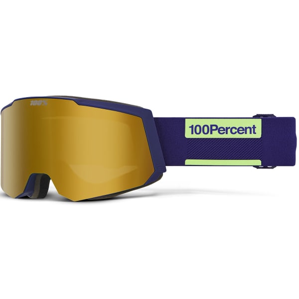 Masque de ski 100PERCENT SNOWCRAFT S HIPER GOGGLE EGGPLANT MIRROR GREEN LENS