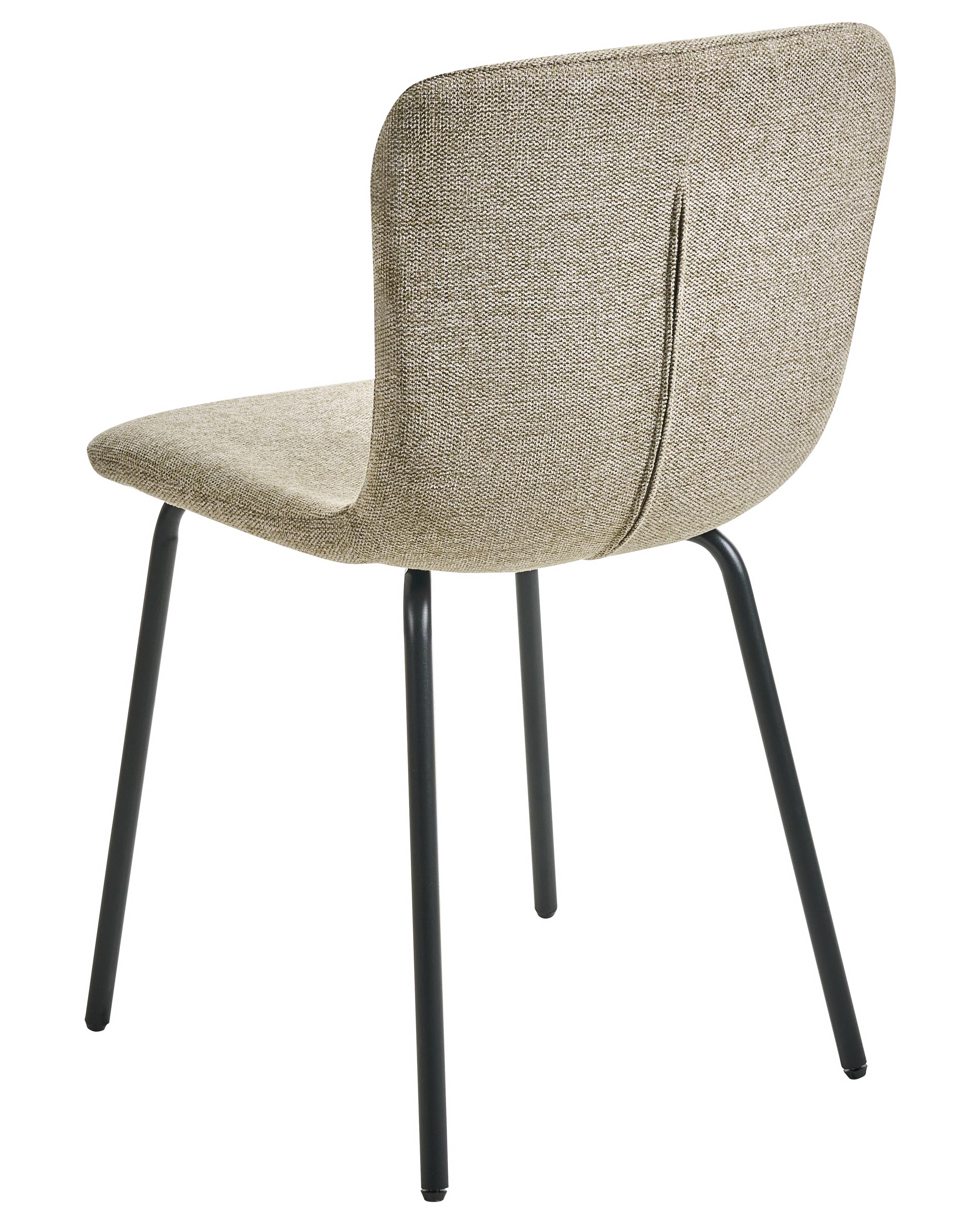 Set van 4 eetkamerstoelen CALDWELL Stof Beige