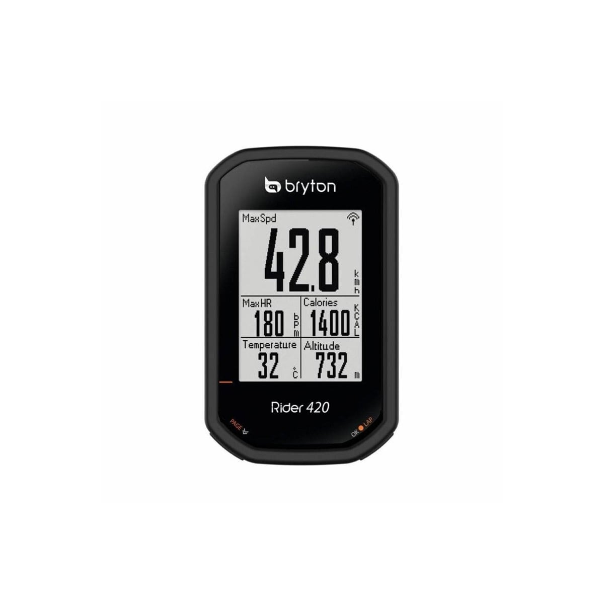 Silikon deksel Bryton Rider 420 E - Svart
