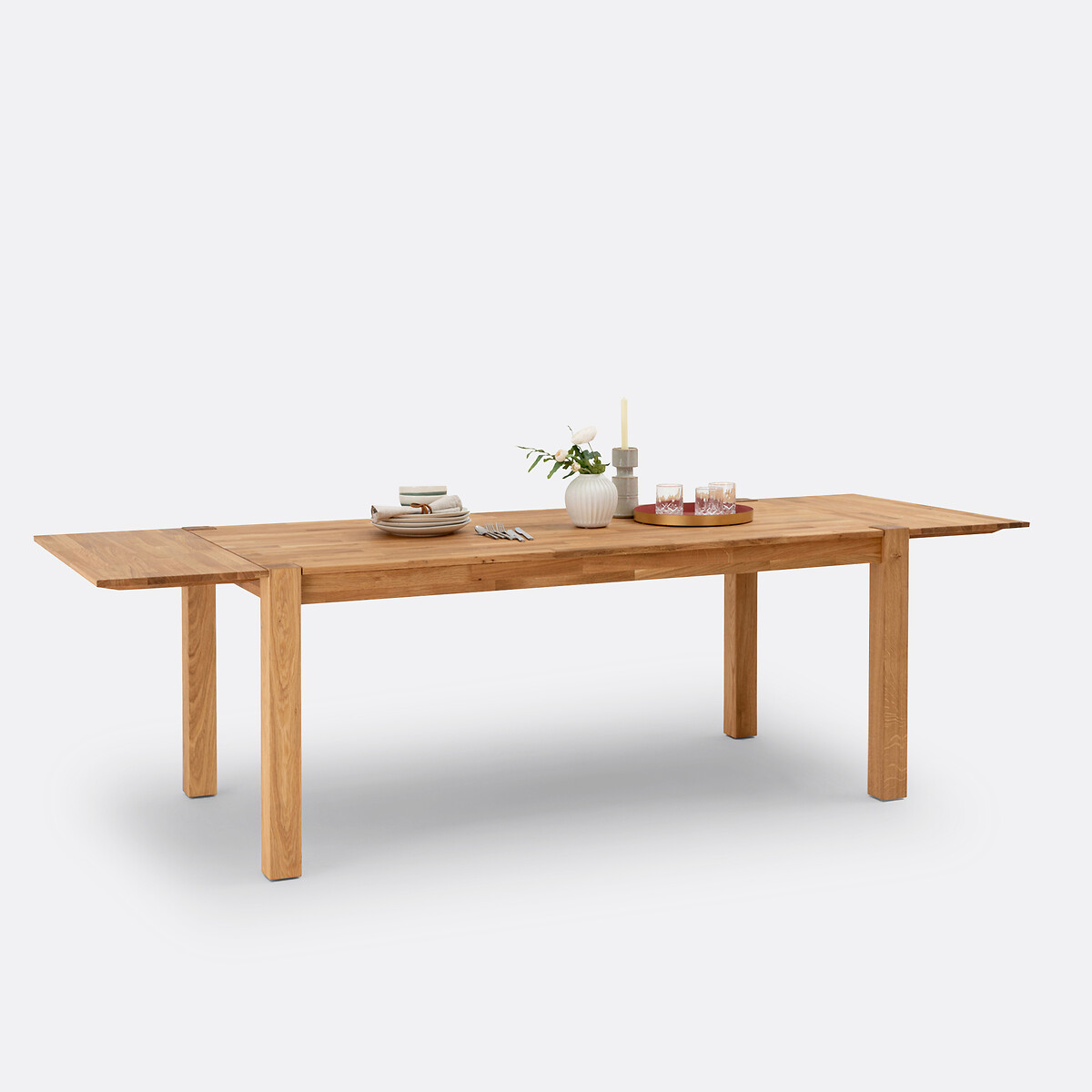 LA REDOUTE INTERIEURS<br>Mesa de carvalho, 2 extensões, Adelita