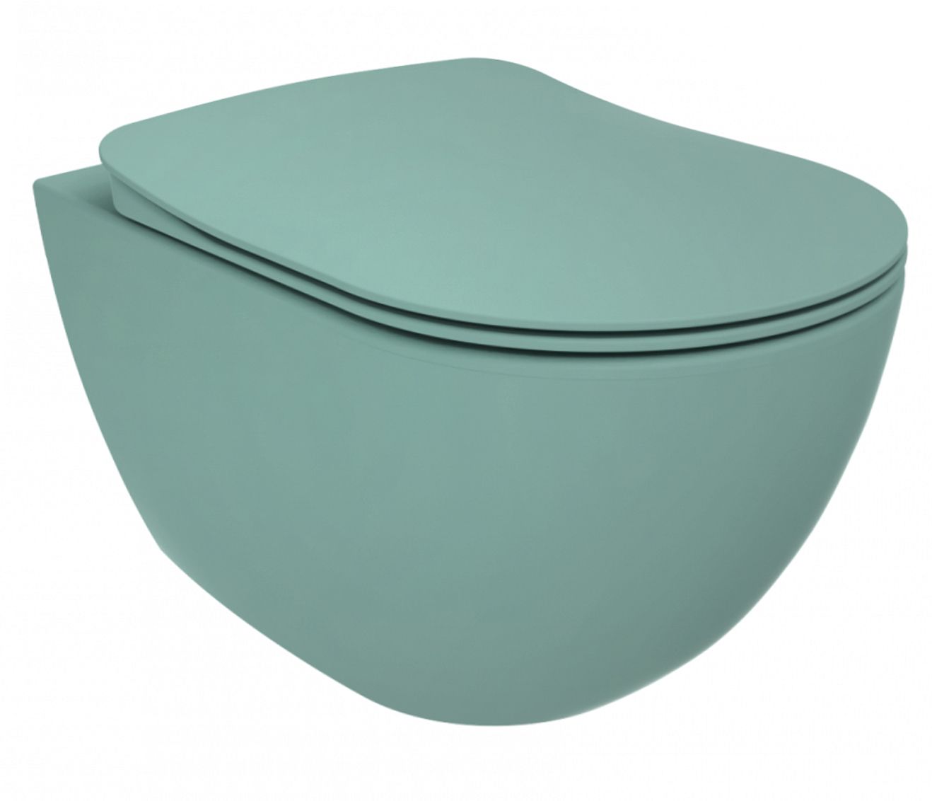 Sanigoods Alpha hangend toilet nijlgroen