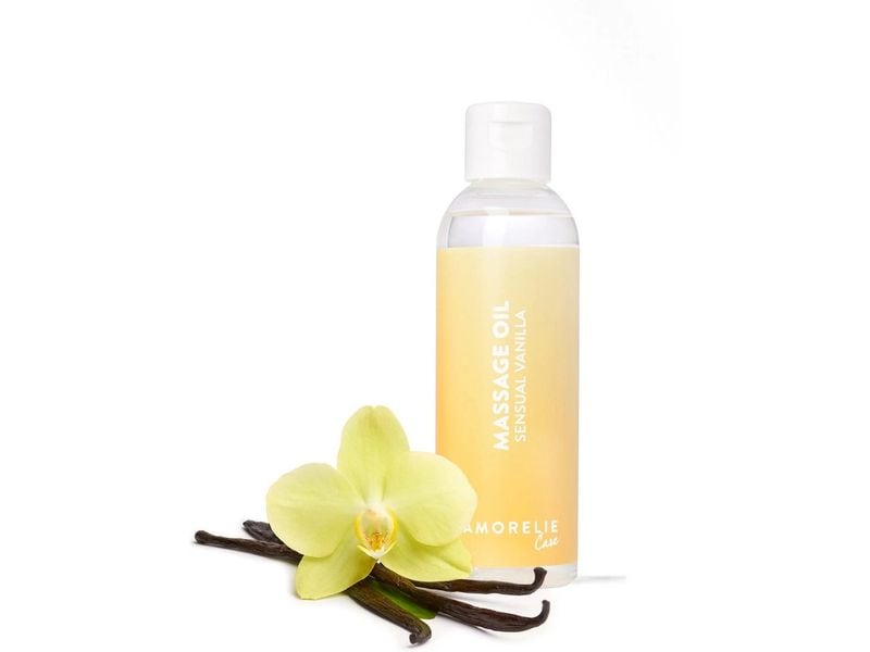 Amorelie Massageöl Care Sensual Vanilla 100 ml Sinnlich duftendes Körperöl mit Aloe vera und Vitamin E