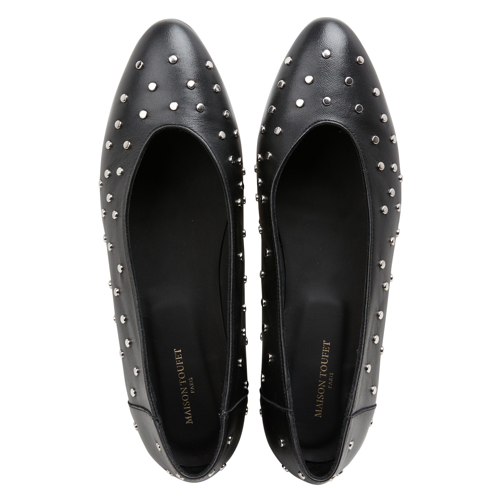 CAMILA CLOUS - Ballerines en cuir | Noir