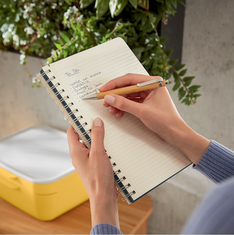 Leitz - Cosy Notebook Spiral Ridge Large Grey - Ruled