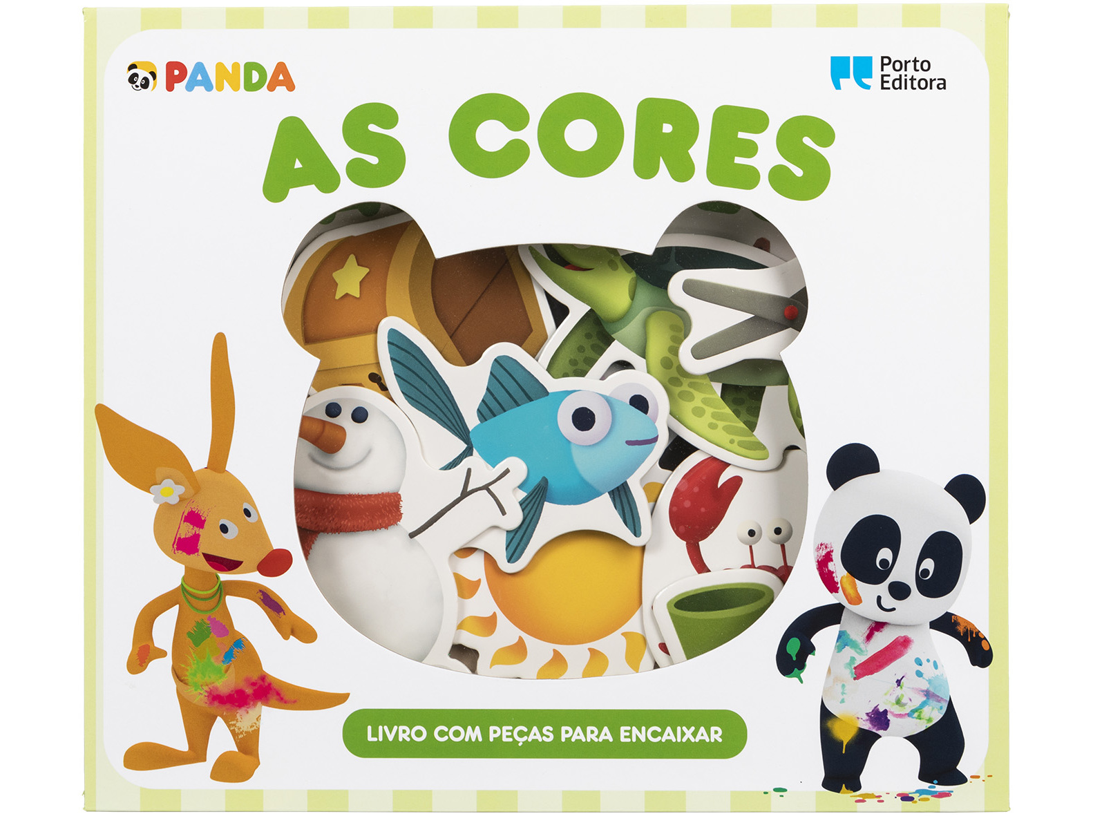 LIVRO CANAL PANDA - AS CORES LIVRO COM PEÇAS PARA ENCAIXAR