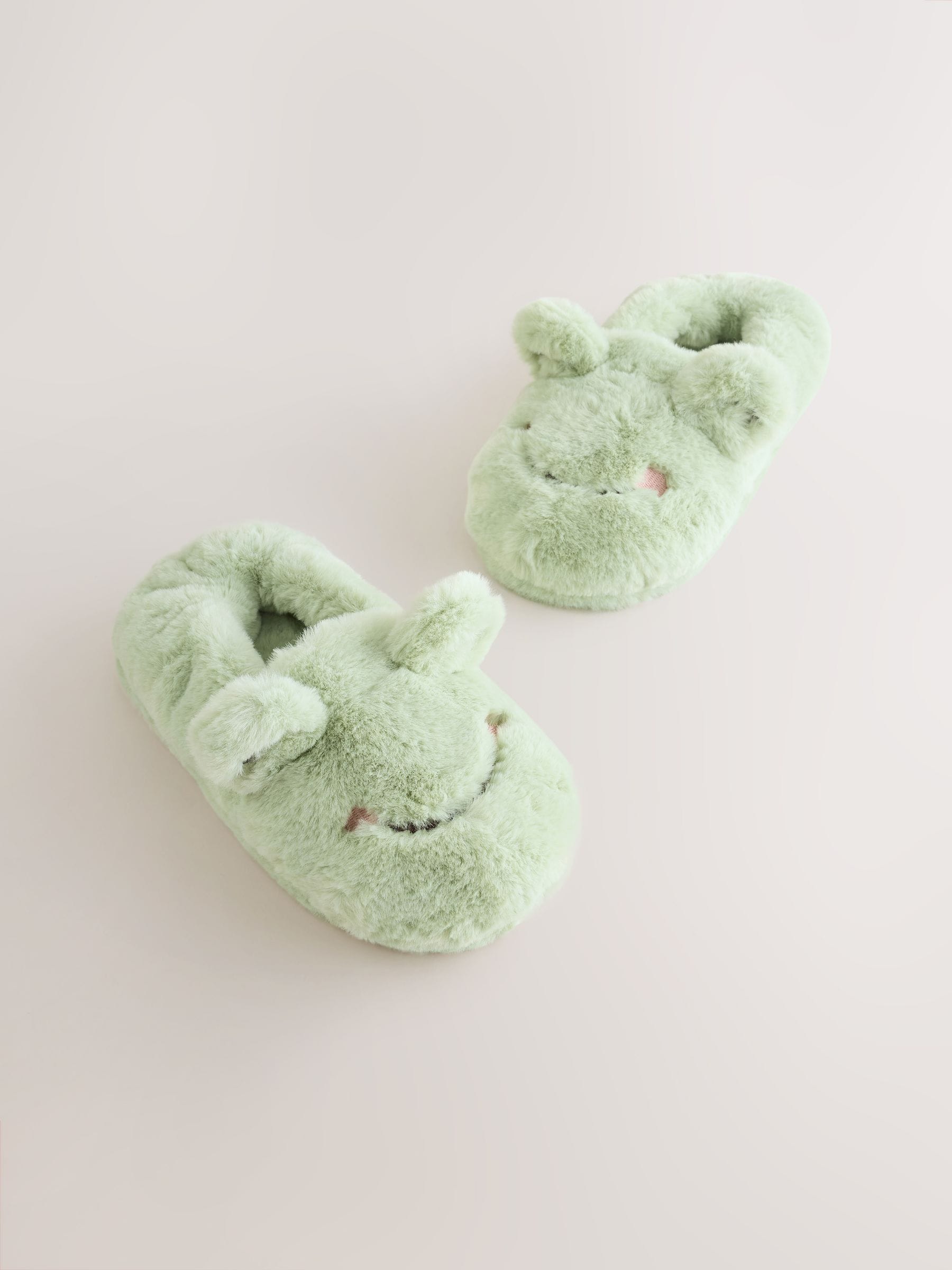 Groene kikker - Pantoffels met figuur