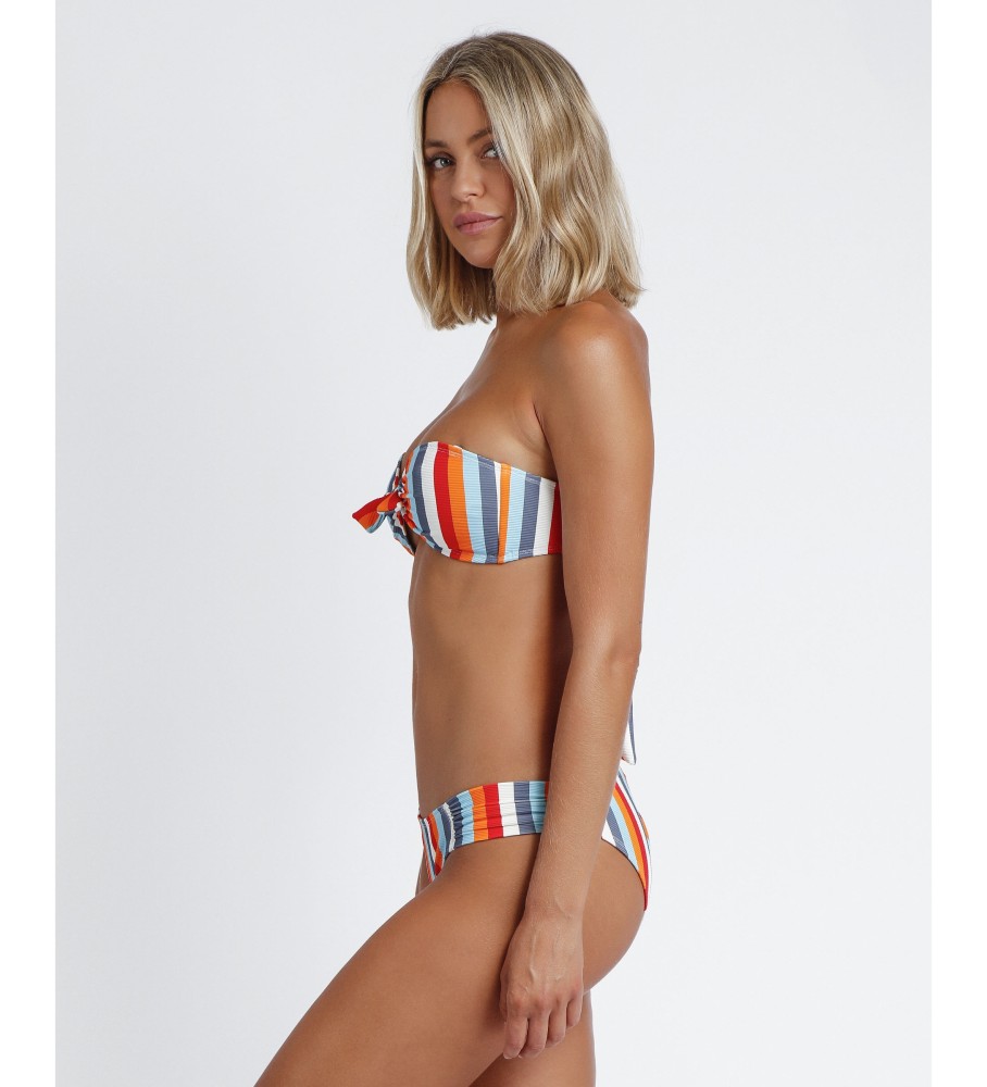 Admas Biquíni Bandeau Sun Stripes multicolorido