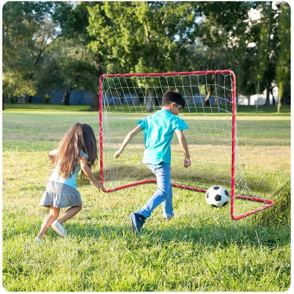 Stort fotballmålsett med 2 stk Neo-Sport 183 x 122 x 61 cm