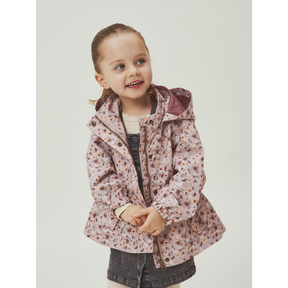 Køb Name It Pale Mauve Flowers Malex08 Jakke AOP Fo