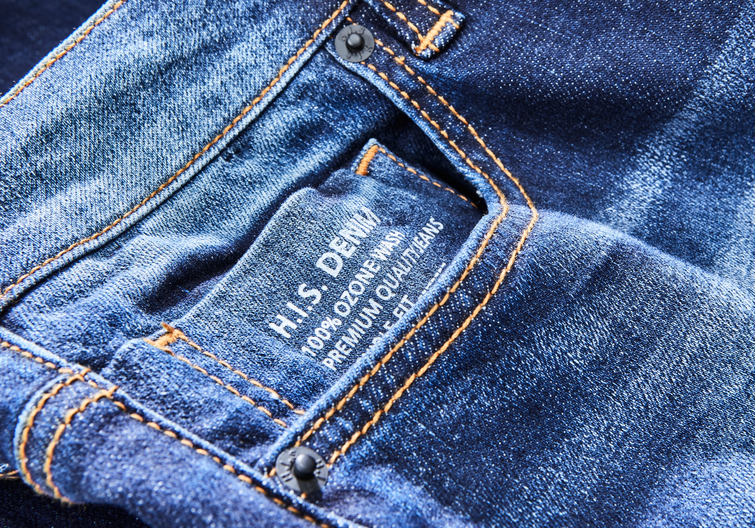 H.I.S Straight-Jeans »DIX«, gerade Beinform,  niedrige Leibhöhe,  Used-Waschung