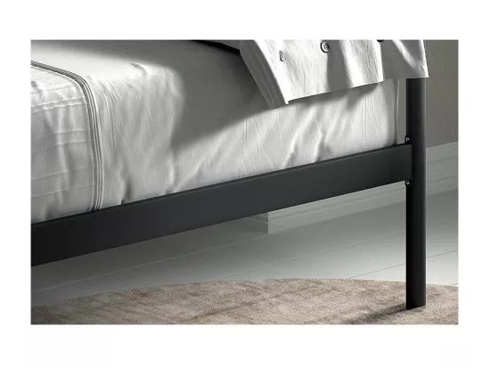 Lit banquette noir SOBLA 90x200 - Style contemporain