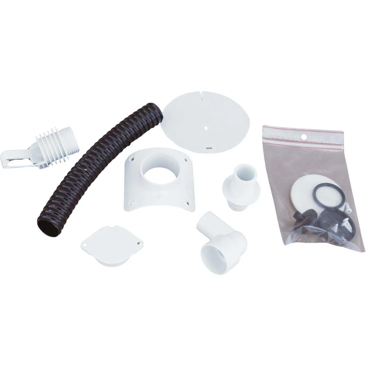 Optimo Collecteur d'eau blanc 100 mm (lot de 2) - Circulaire