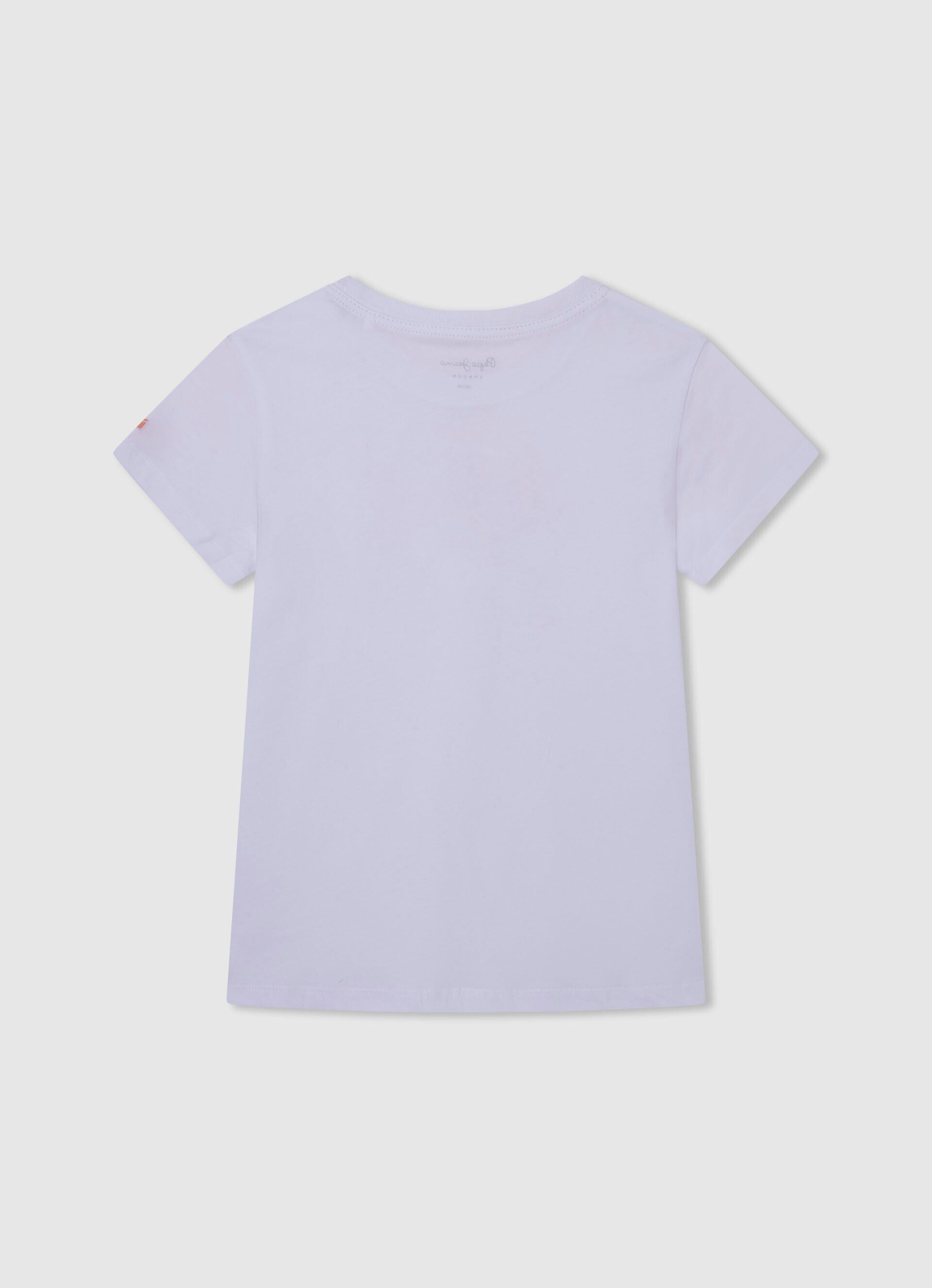 CAMISETA COM LOGOTIPO ESTAMPADO - branca
