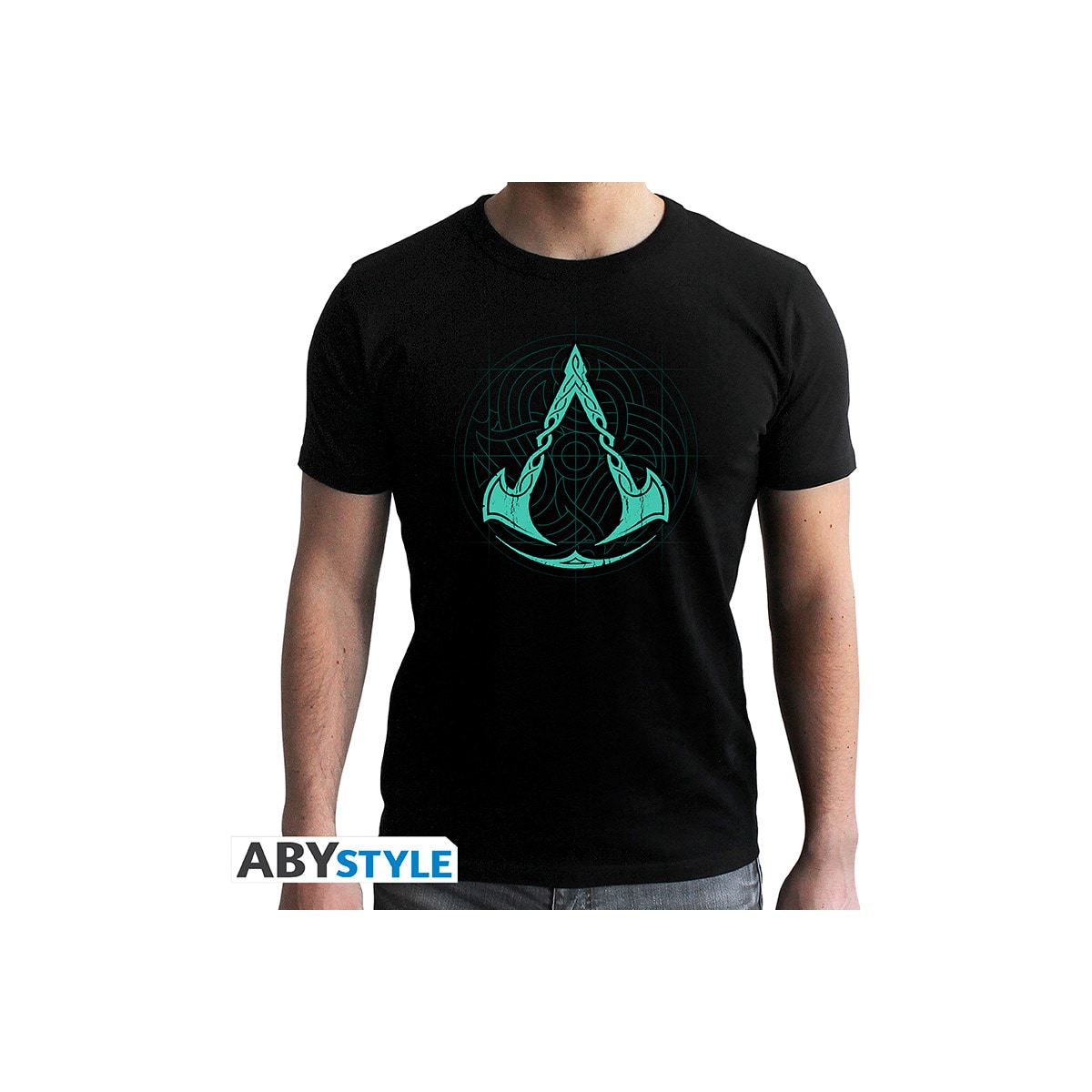 ABYStyle ASSASSIN’S CREED Valhalla Crest T-skjorte (XXL)