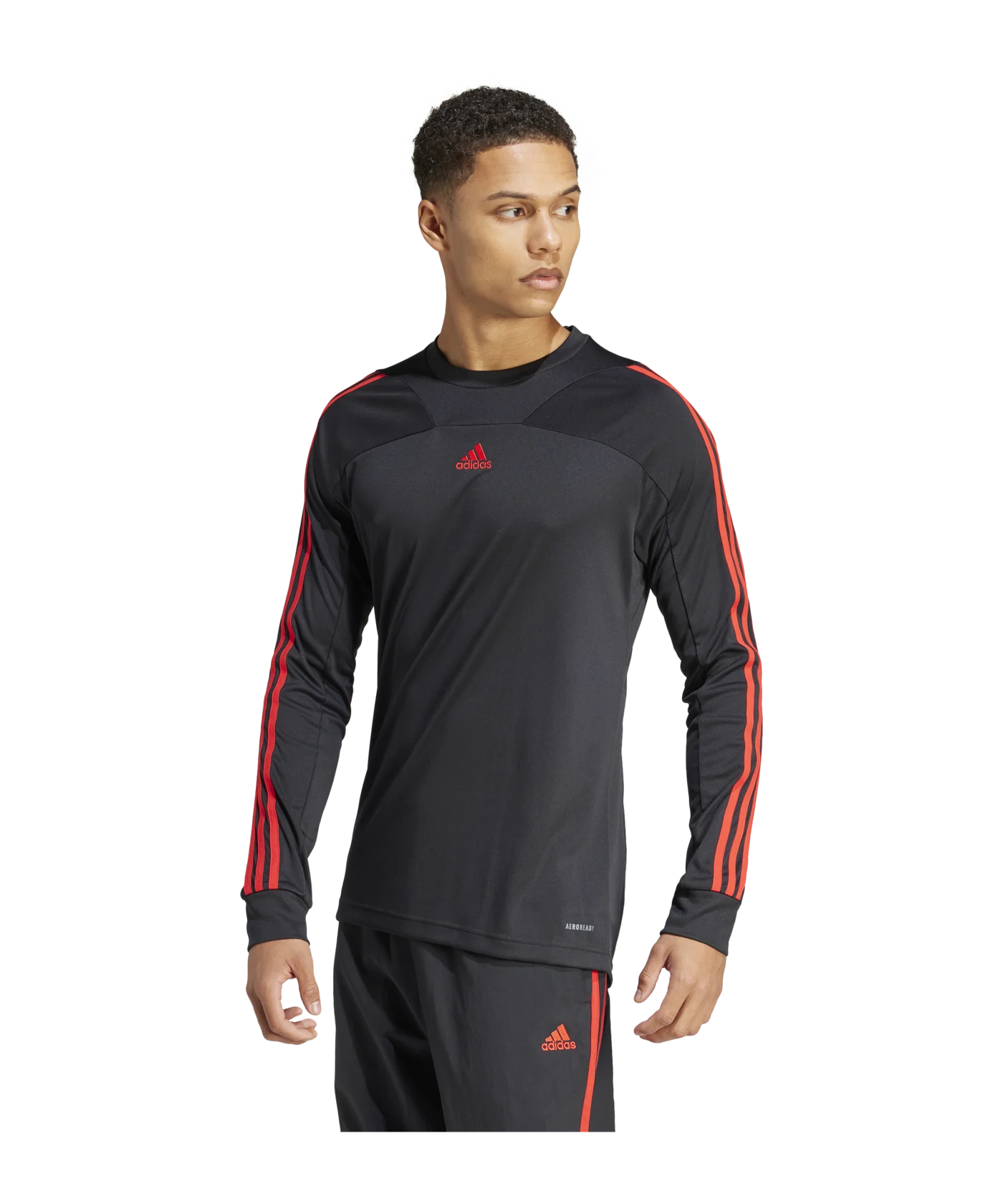adidas Predator Trikot langarm Schwarz Rot