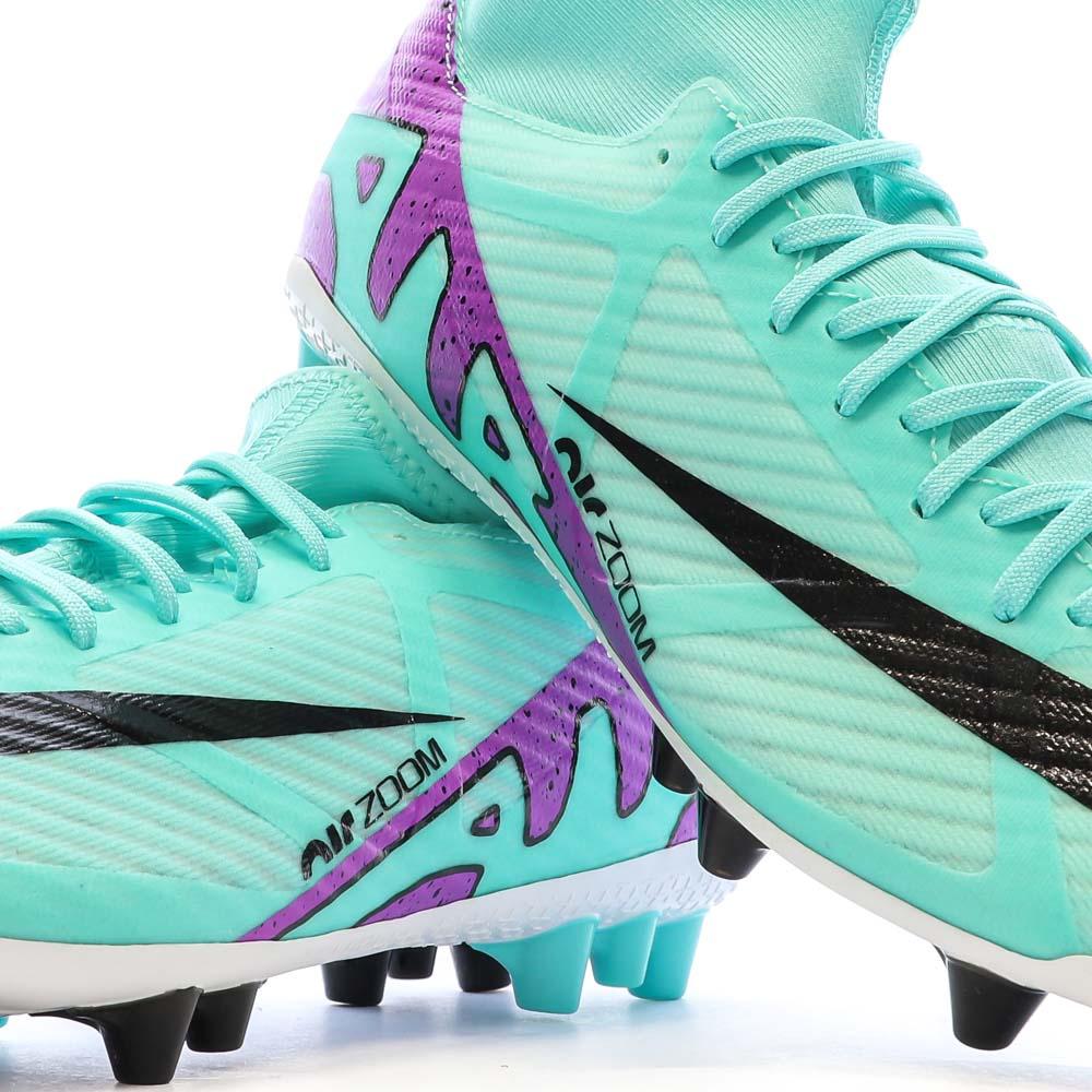 Nike Chaussures de foot Turquoise Homme Nike Zoom Superfly 9 Academy AG