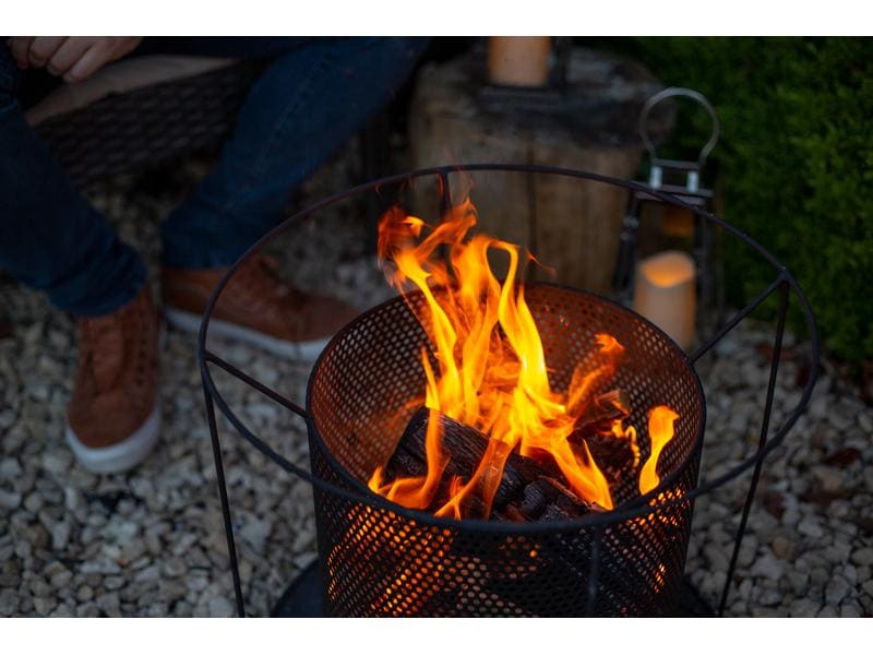 La Hacienda Feuerkorb Kora, Ø 44 cm Funktionale Feuerschale in attraktivem perforiertem Design
