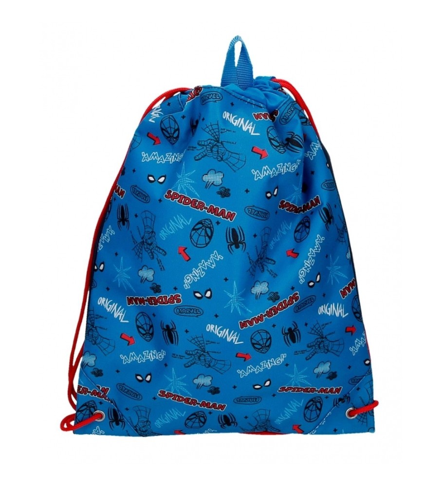 Mochila Joumma Bags Homem-Aranha Totalmente incrível azul