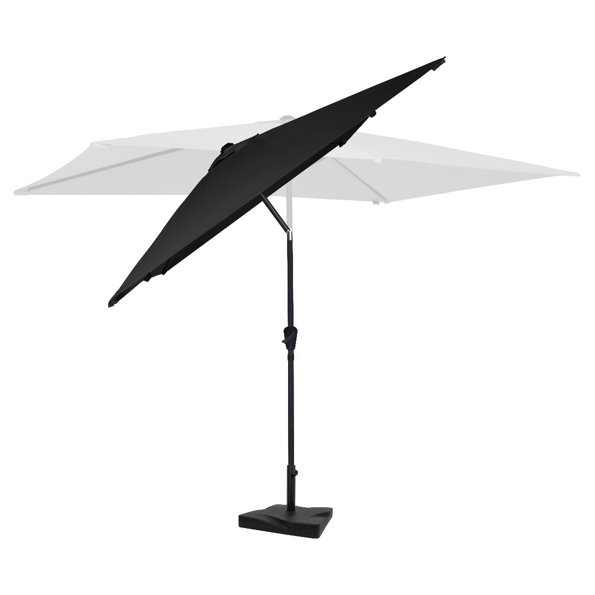 VONROC Rapallo 200 x 300 Premium Parasol met voet - Anthracite
