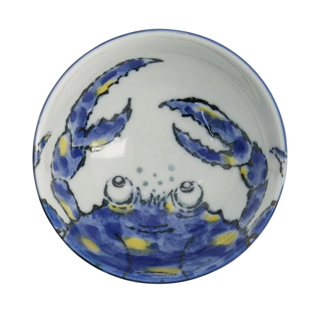 Tokyo Design Studio  Seafood Rice skål, Crab Blue - Ø11,2 cm.