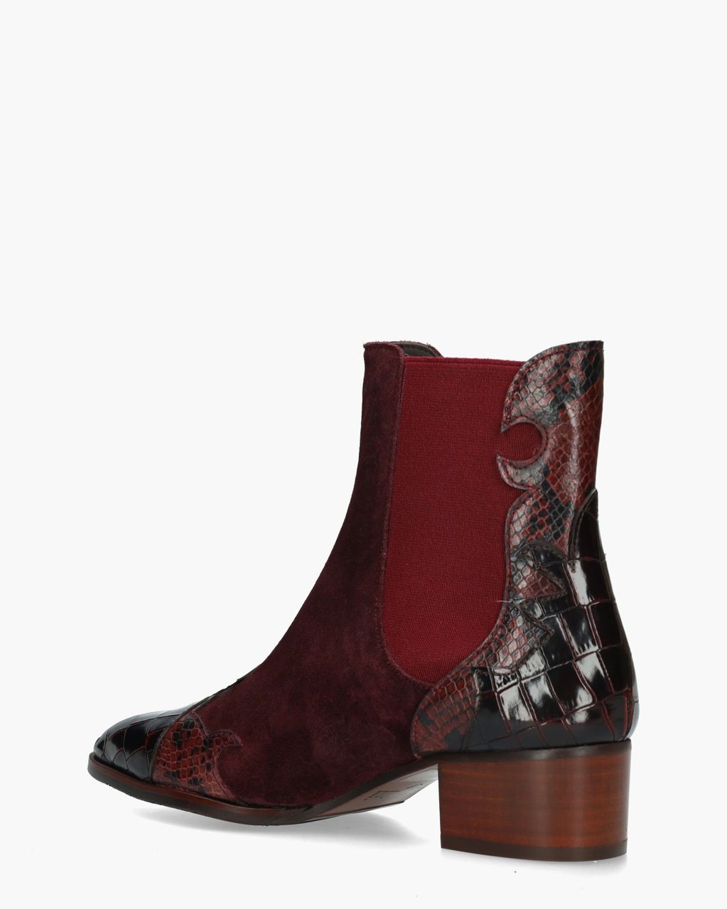 Pertini 30961 Bordeauxrood Dames Chelseaboots