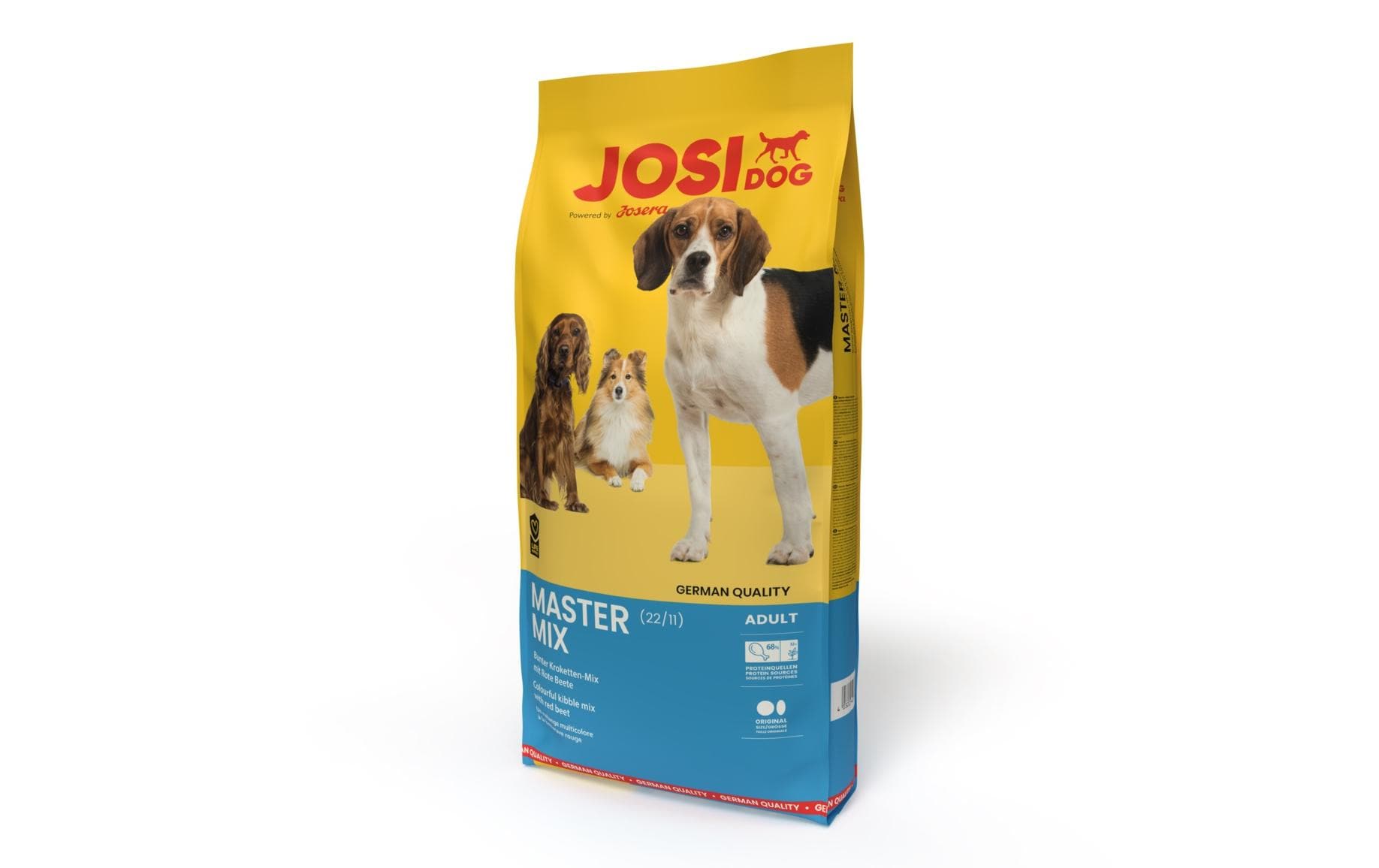 Trockenfutter JosiDog Master Mix, Adult, 15 kgAlleinfuttermittel für ausgewachsene Hunde