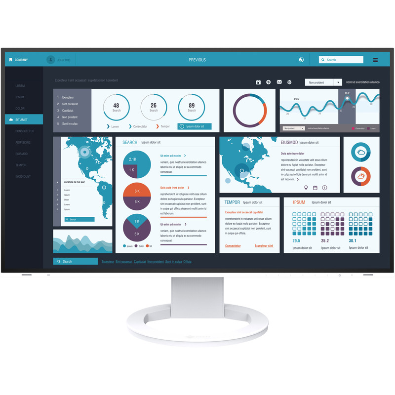Eizo Monitor EV2795-Swiss Edition, weiss, 27 '', 2560 x 1440 px