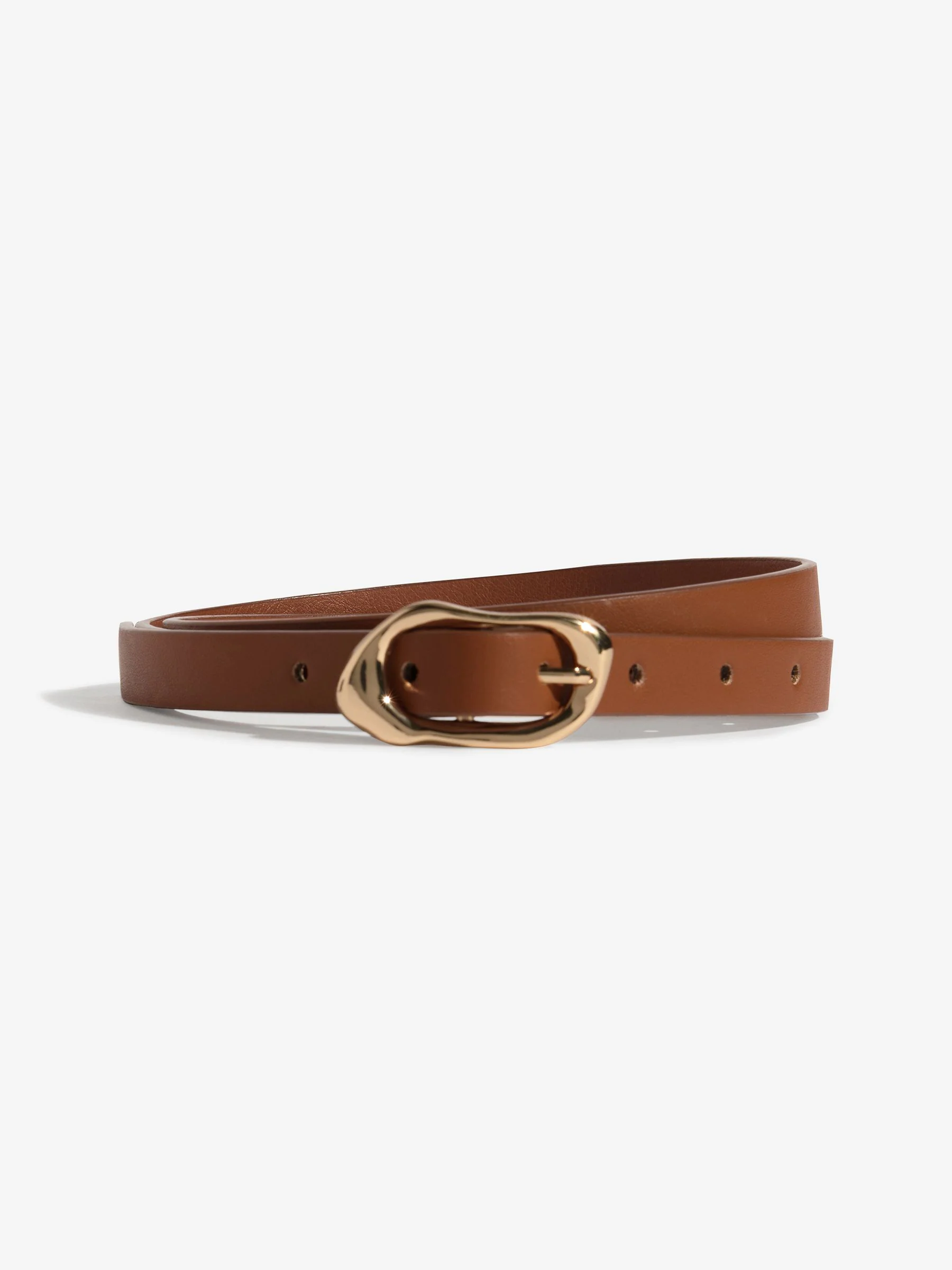 Choc Tan and Cream - Lipsy Skinny Belts 3 Pack