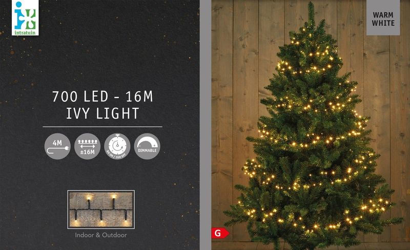 Intratuin - Ivy Light - Miniverlichting - Warm Wit - 700 Lampjes - 16 m
