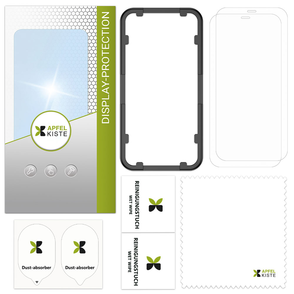 (2er Set) Samsung Galaxy S24 Ultra Panzer Glas Display   Montagerahmen Case Friendly