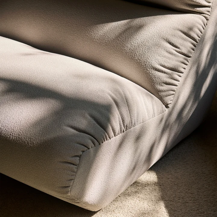 &Tradition - Hi Lo 3-Sitzer Sofa, Konfiguration C, beige (Stoff Gabriel Grain 61229)