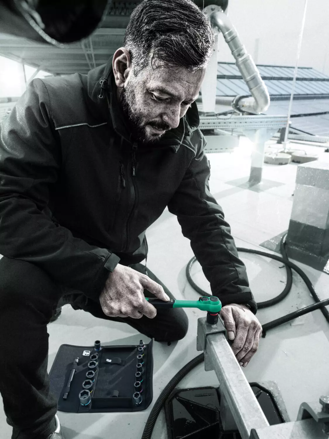 Wera 05005540001 8010 B Zyklop Comfort ratel, voorzien van omschakelpal en 3/8