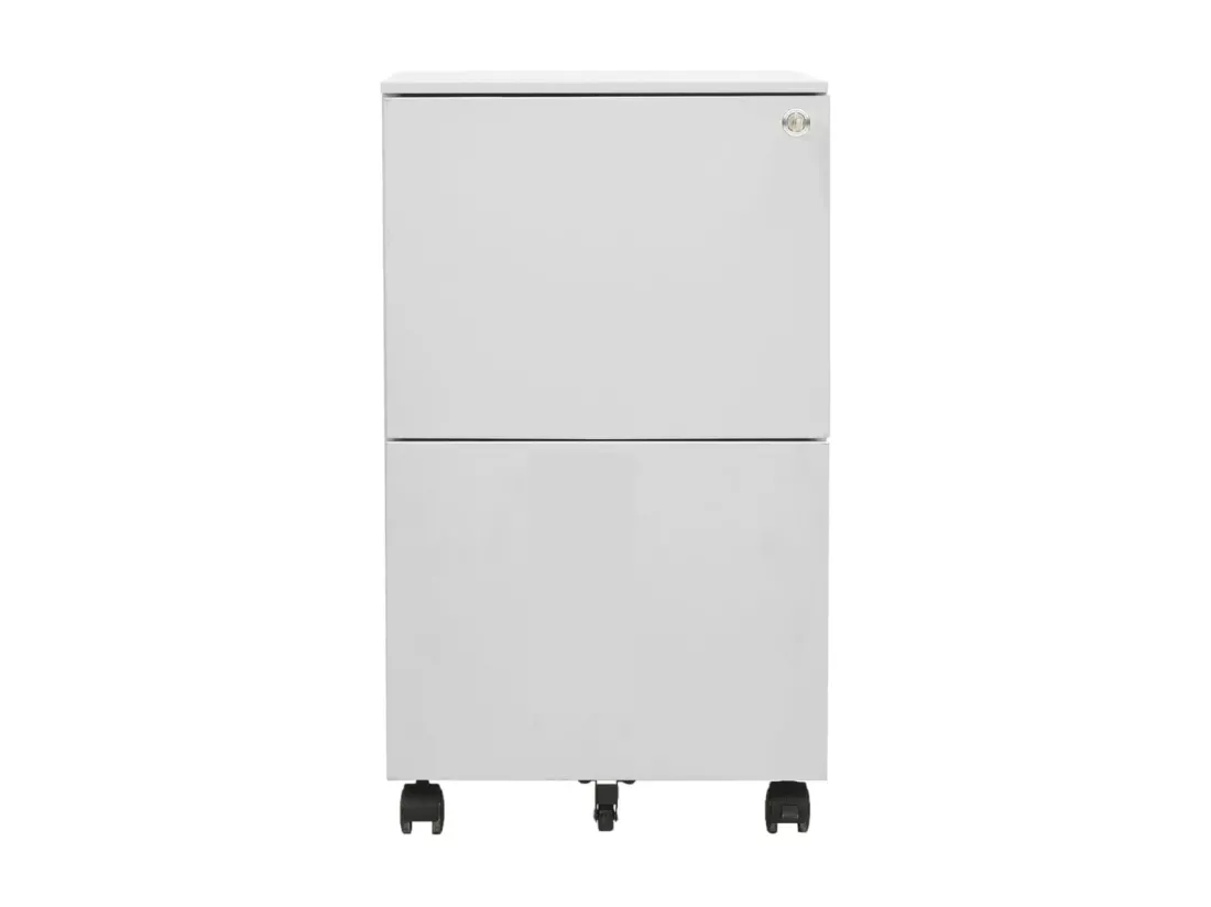 Classeur mobile Gris clair 39x45x67 Acier