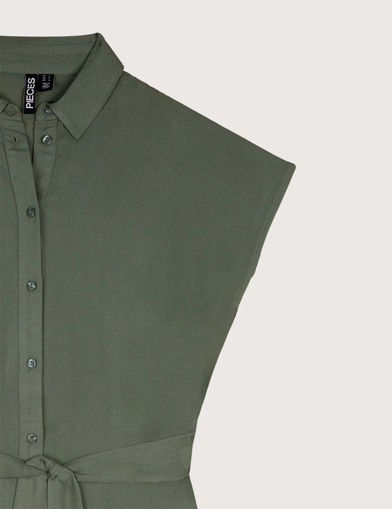 PIECES ROBE CHEMISE NYA VERT