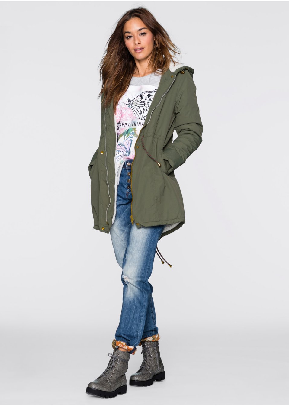 Parka avec polaire peluche
