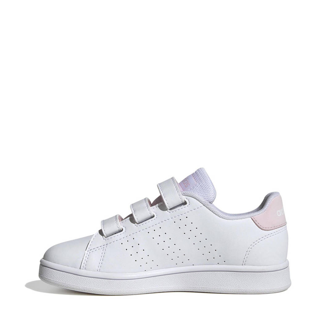 adidas Advantagesneakers wit/lichtroze
